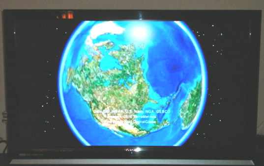 iphone tv out displaying google earth on a tv
