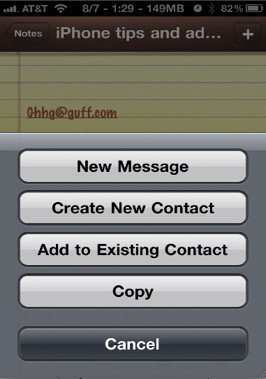 iPhone notes email tips and tricks